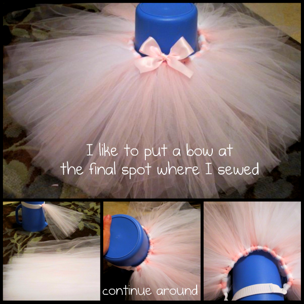 be a little hard to close the last few pieces of tulle over the top be a little hard to close the last few pieces of tulle over the top