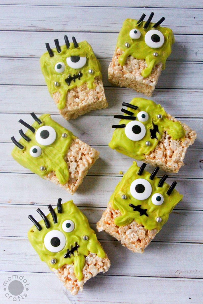 Frankenstein Rice Krispie Treats Recipe - MomDot