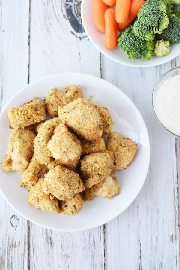 Baked Chicken Nuggets with Parmesan And Panko Crumbs