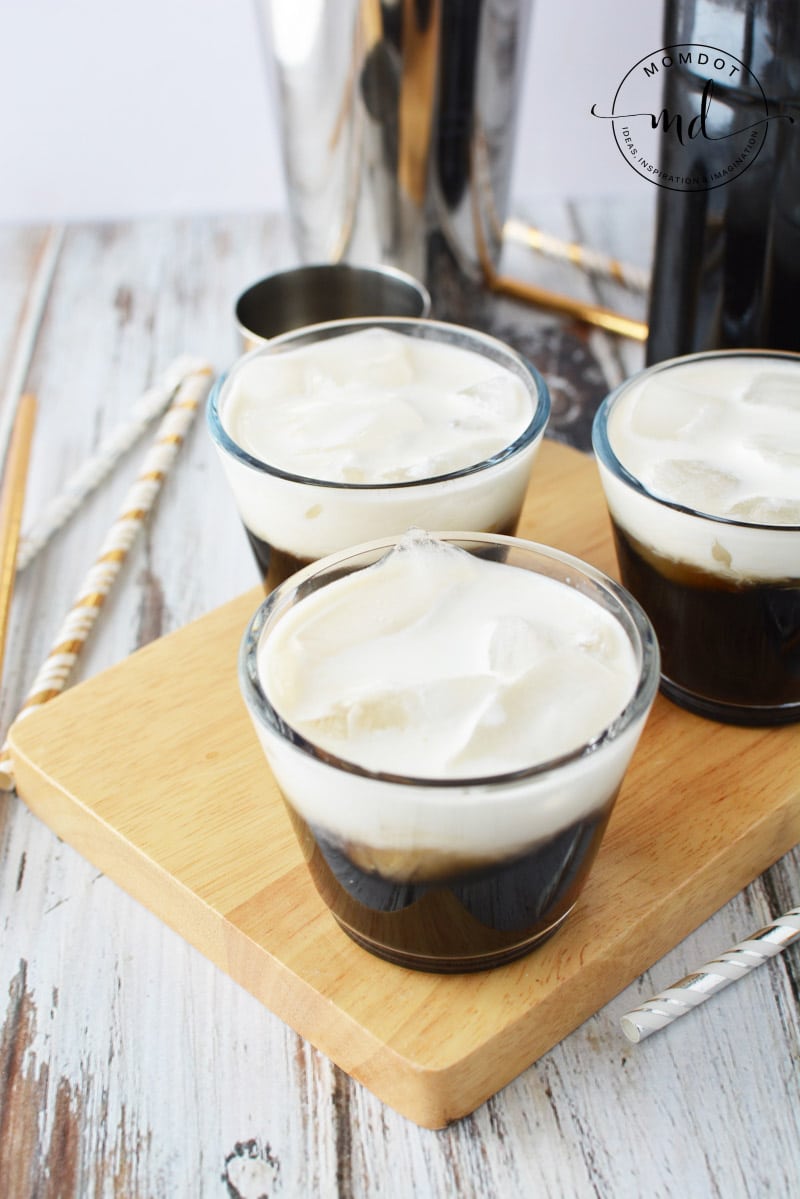 Kahlua and cream cocktails made with my homemade Kahlua recipe - delicious!