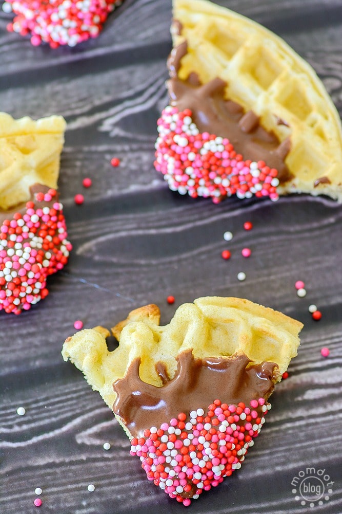 Make Dipped Waffle Bites for a fun snack