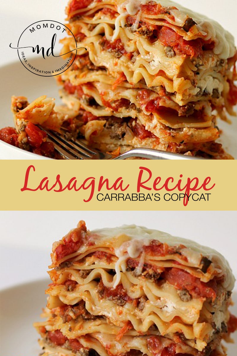 Carrabba's copycat lasagna