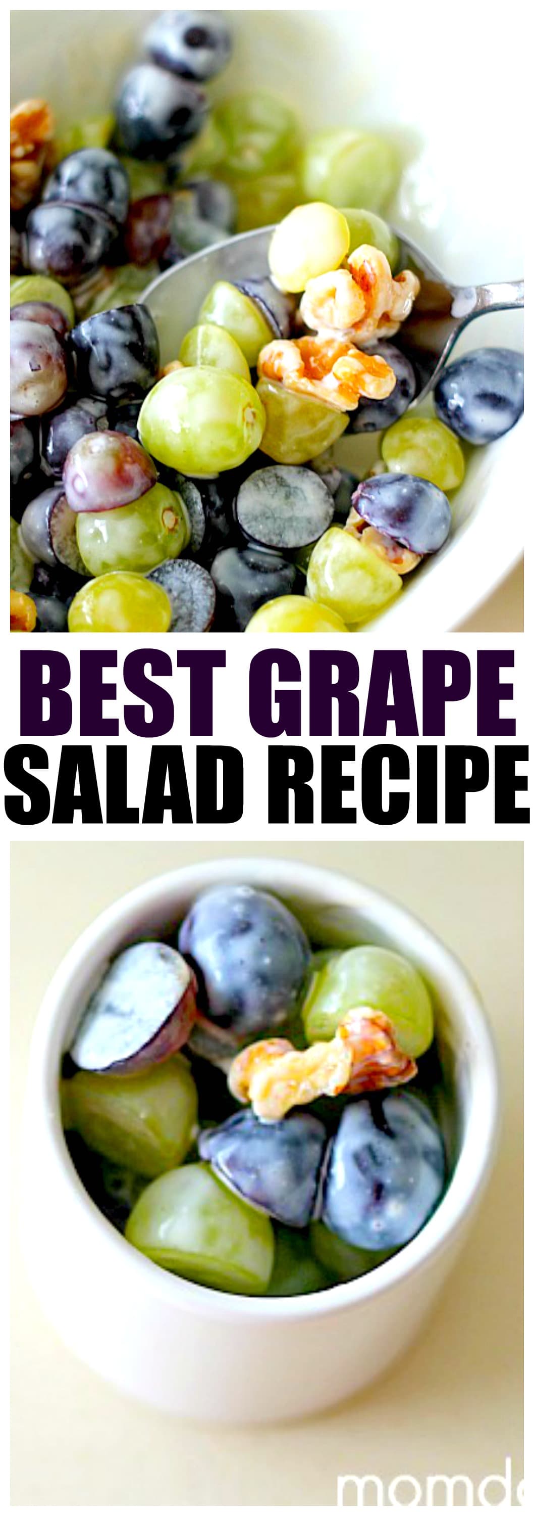 Best Grape Salad Recipe with Crunchy Walnuts, perfect for summer picnics