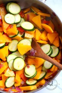 Easy Quinoa and Veggie Gratin, a healthy side dish recipe for dinner