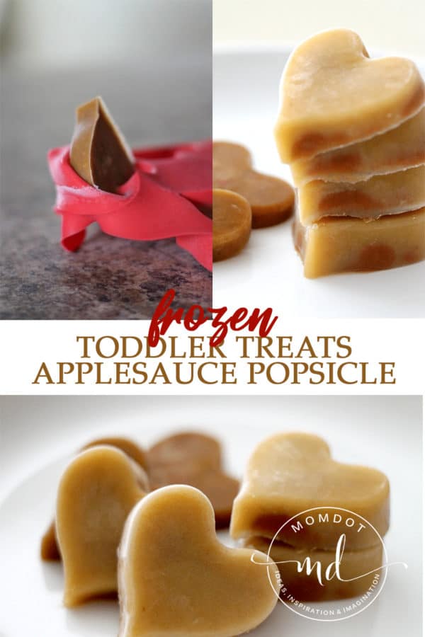 Applesauce Popsicle Toddler Treats (inspiration)