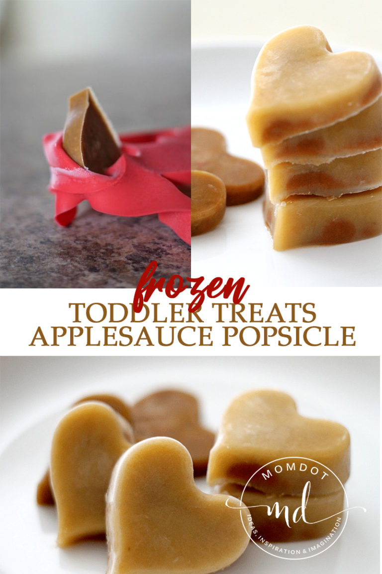 Applesauce Popsicle Toddler Treats (inspiration)