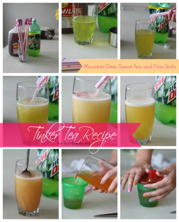 Tinker Tea Recipe, Mountain Dew, Sweet Tea and Pixie Stix