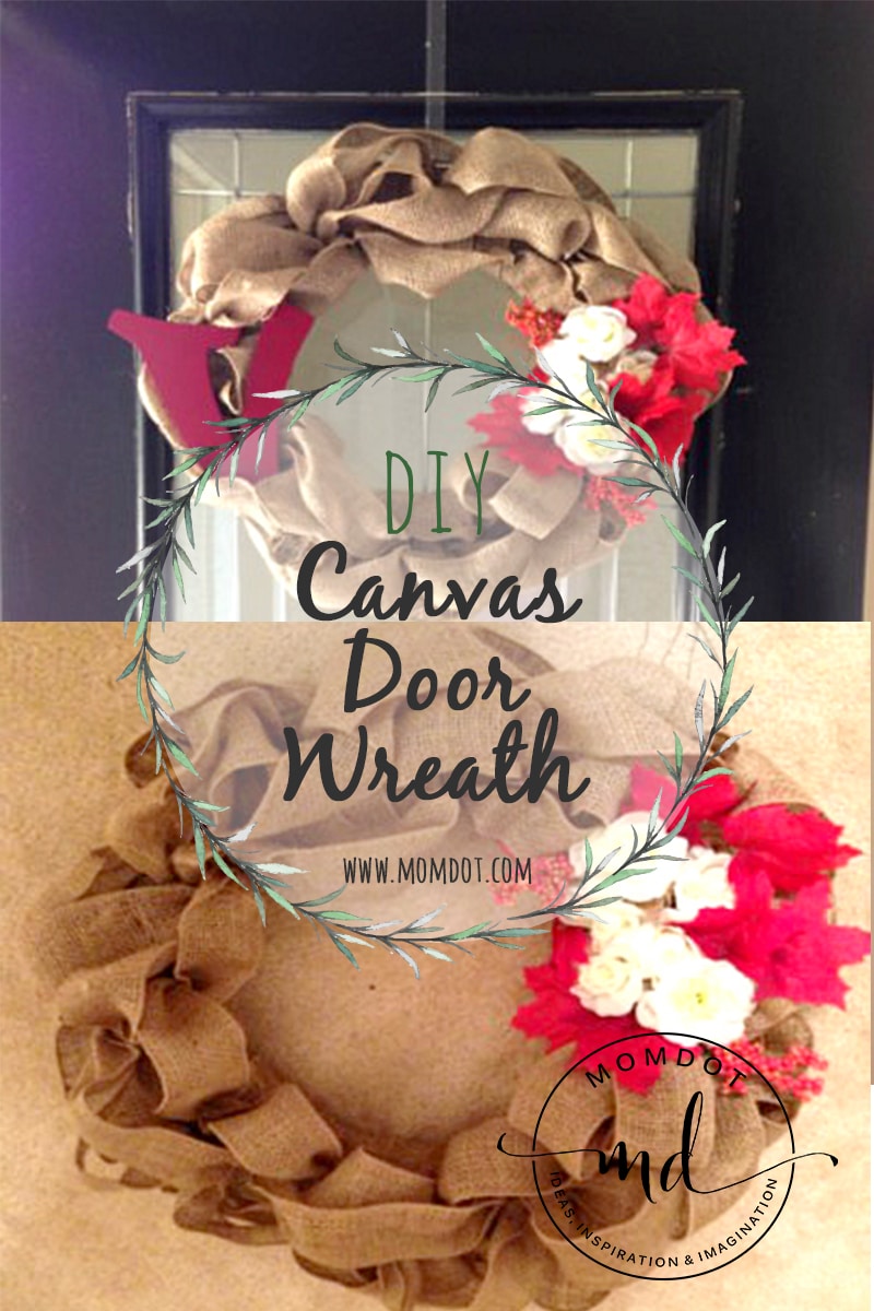 How to make a Canvas Door Wreath