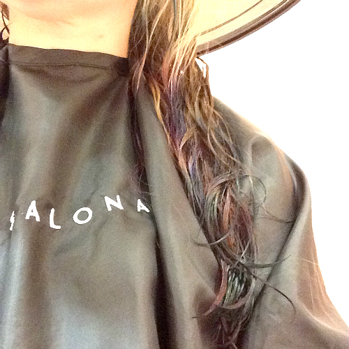 wet hair dip dyeing 