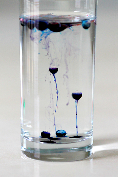 Kids Activity and Tutorial: Streaming Food coloring in oil and water