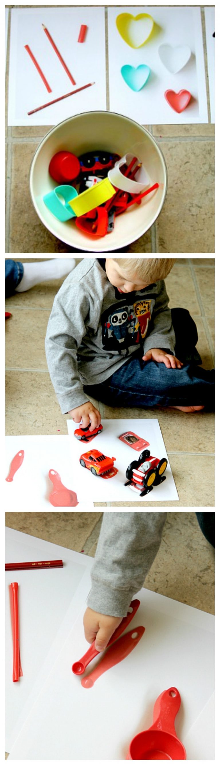 Create your own match game for toddlers Shapes and Colors