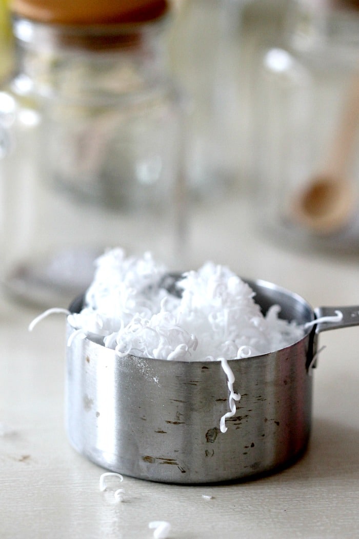 Sugar Scrub DIY recipe with easy at home ingredients to make your kitchen scrubbing hands soft and smelling good for hours