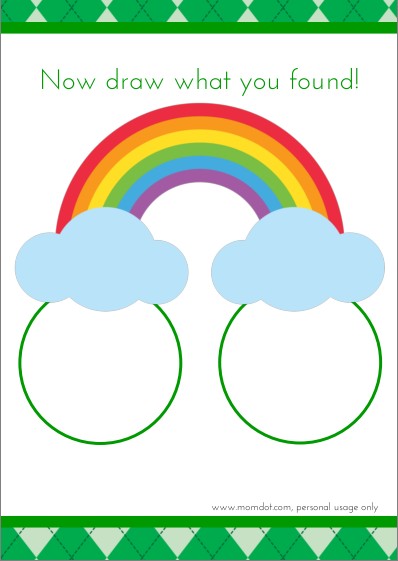 St. Patricks Day Free Printables, Easy Under the Rainbow worksheets from www.momdot.com