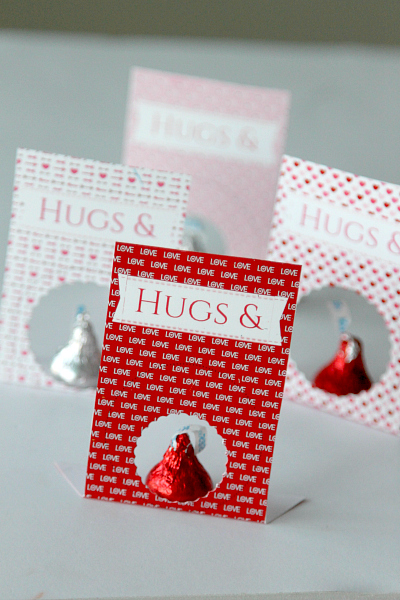 Free Valentines Day Hugs Kisses Card Printable
