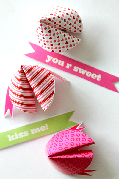 Fortune Cookie Printable Free Valentines Day Fortunes