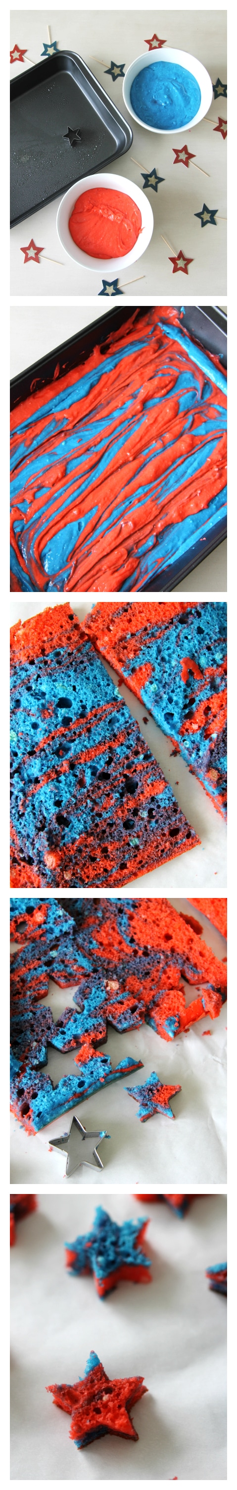Firecracker Cupcakes, surprise inside Star cupcake 