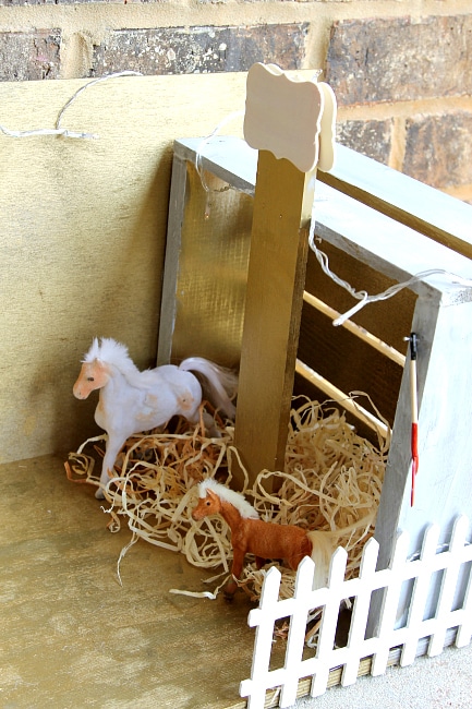 How to make a Play Barn for under $20 - Skip the plastic toys and create custom with your horse loving child