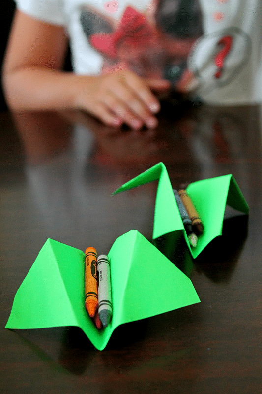 Create a crayon table tray with papercrafting, from the mind of a 9 year old