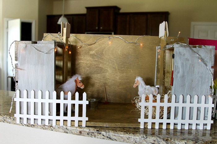 How to make a Play Barn for under $20 - Skip the plastic toys and create custom with your horse loving child