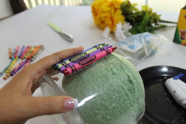 crayon bouquet tutorial