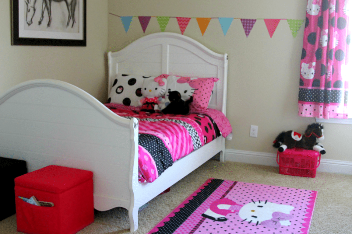Hello Kitty Room Makeover and Decor