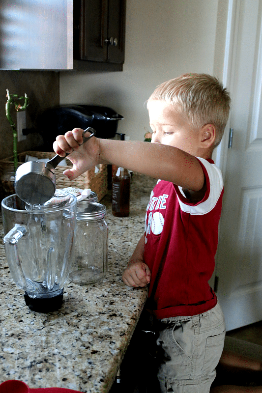 pouring soap