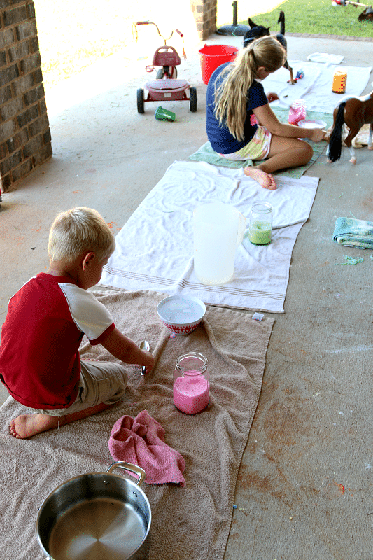 Make Rainbow Foam for sensory play, fun carwash and more! 3 Ingredient household fun, DIY