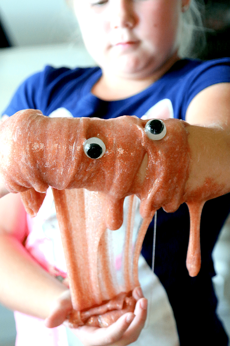 Make Halloween Slime without Borax, Recipe for Slime, fun kids activity