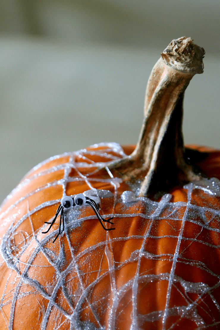No Carve Pumpkin Fun: Get your hot Glue on with this super simple idea