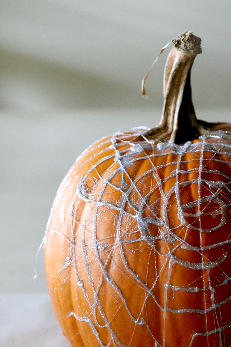 No Carve Pumpkin Fun: Get your hot Glue on with this super simple idea