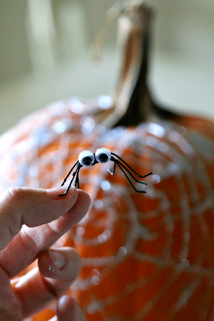 No Carve Pumpkin Fun: Get your hot Glue on with this super simple idea