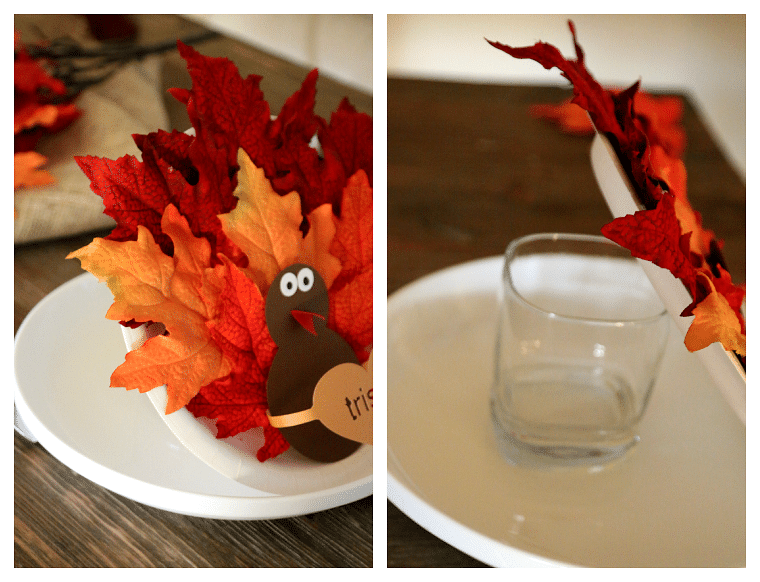 Leaf Turkey Place Setting DIY, Craft up an adorable way for Thanksgiving Seating