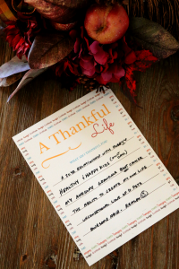 I am thankful for free printable