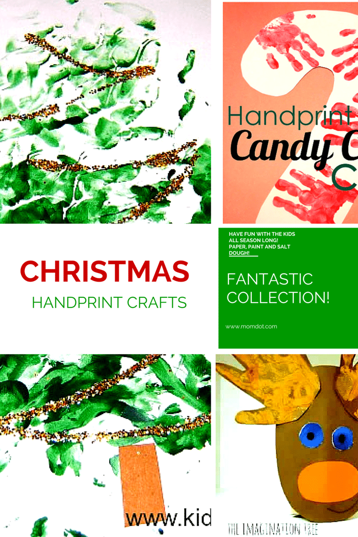 10 handprint craft collection perfect for ornaments, classrooms, at home playtime! Get your toes and hands all painted up for some sensory fun