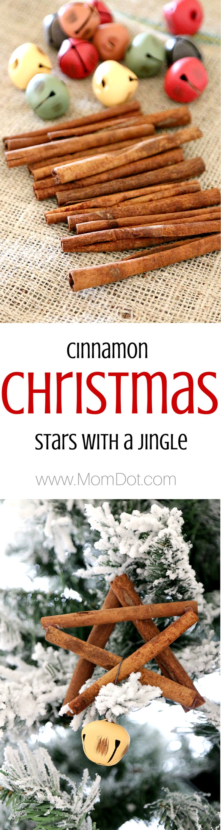 how to make a cinnamon stick ornament tutorial