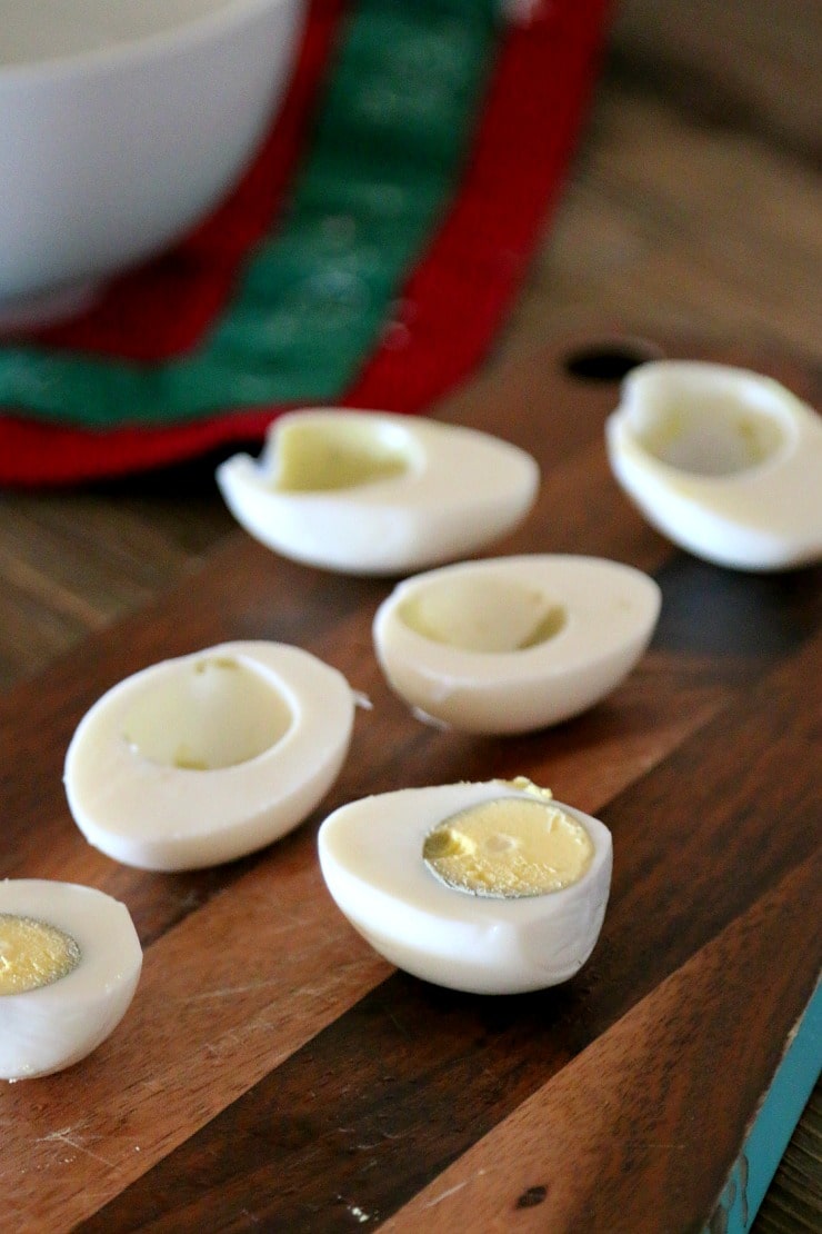 Christmas Eggs: Beautiful the Holiday Table with Red and Green Dyed Deviled eggs