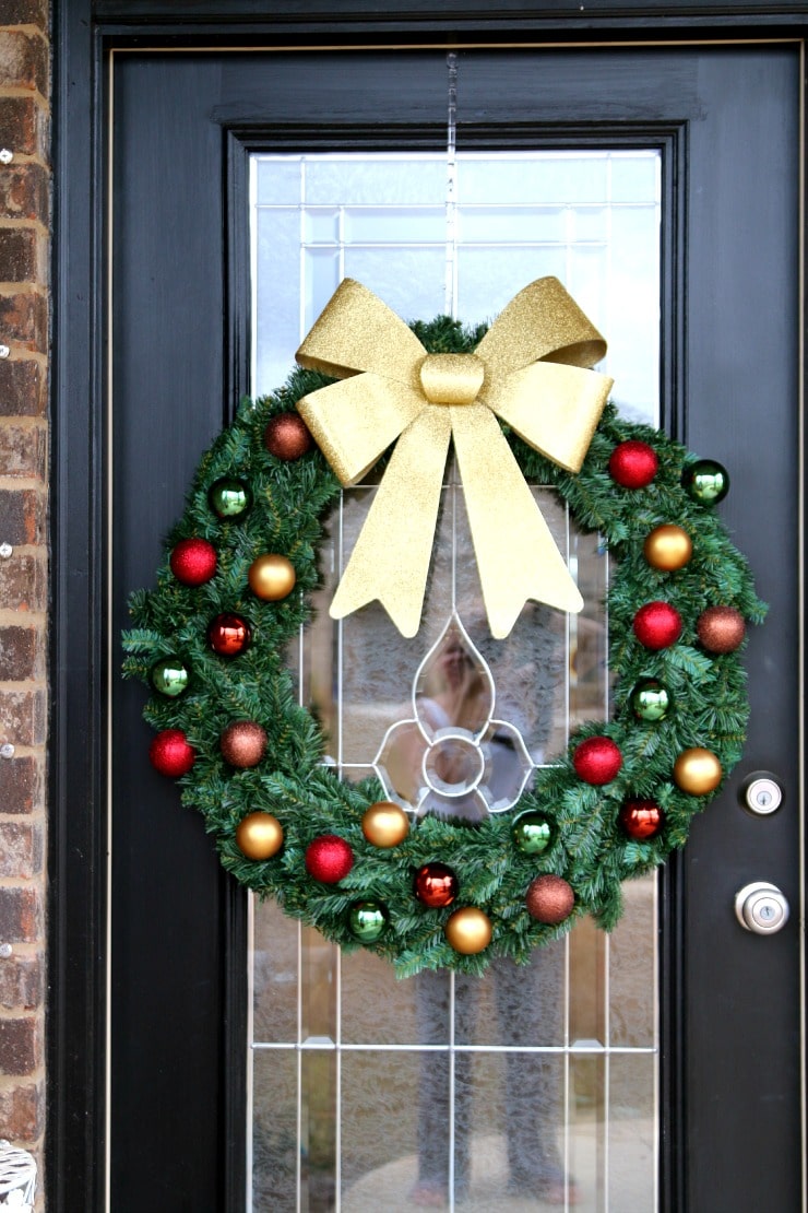 christmas ball wreath tutorial