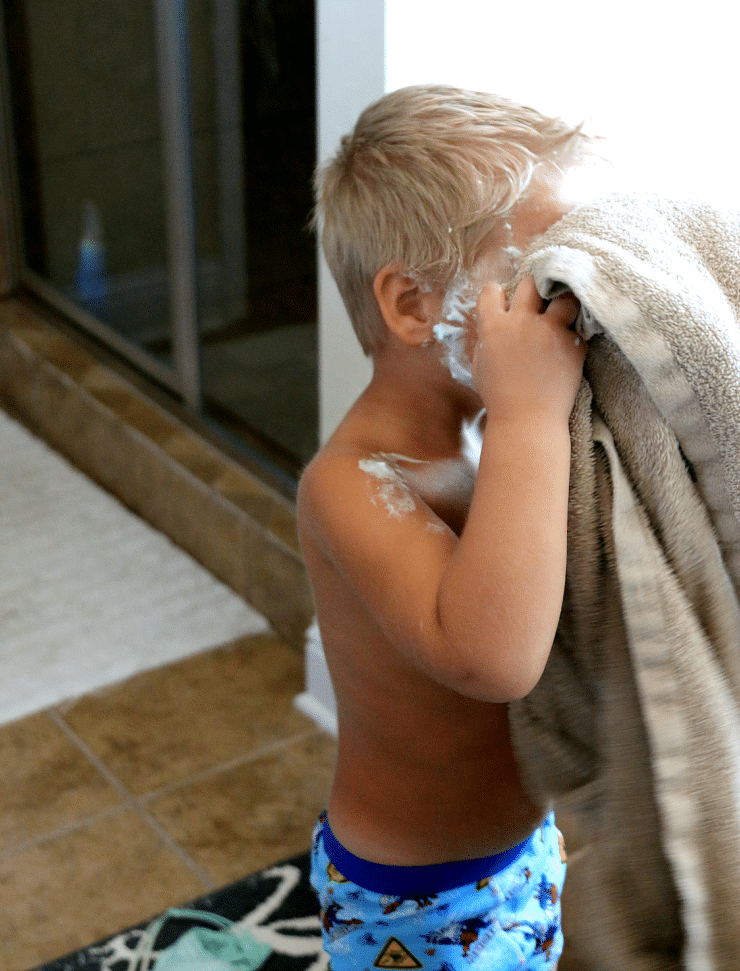 shaving for kids