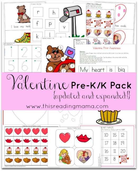 Pre-k Valentine's Day Packet