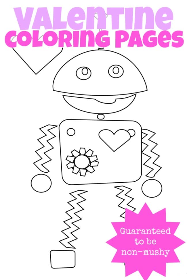 Non Mushy Valentine Coloring Pages