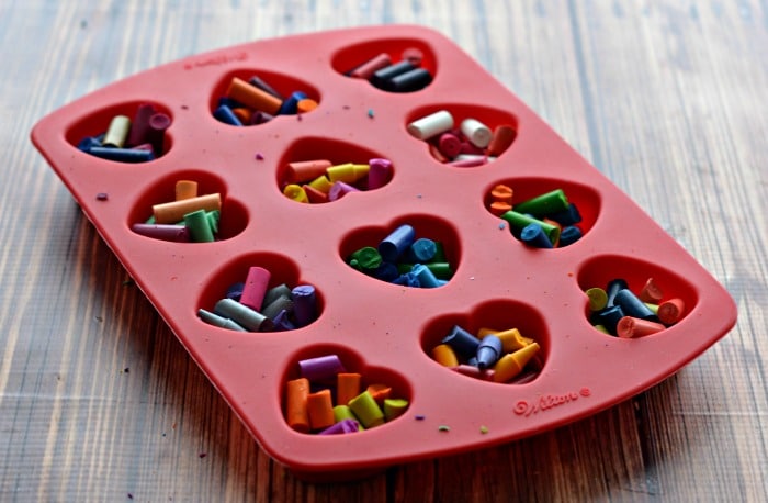 DIY Melted Crayon Heart Valentines