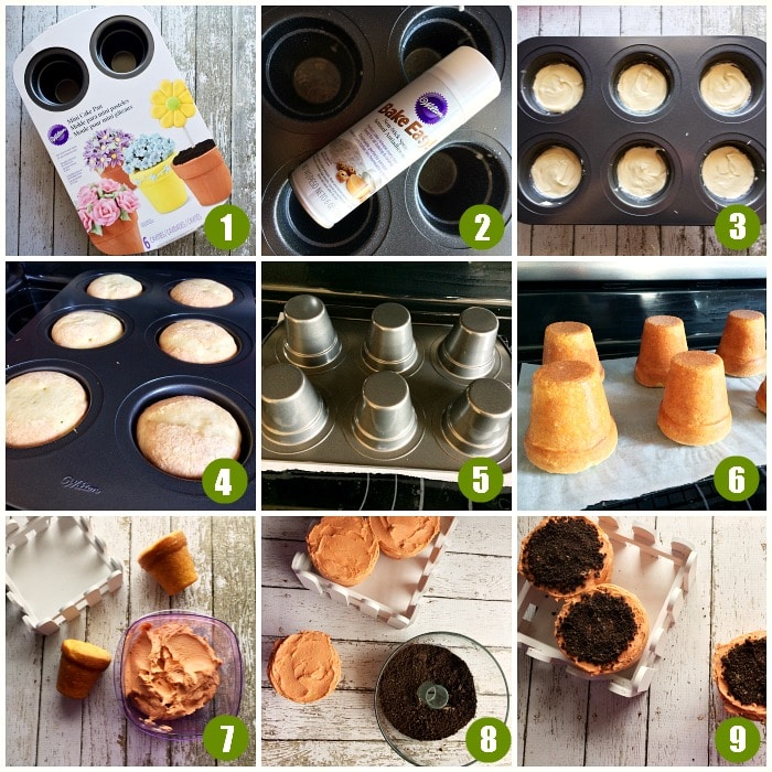 Flower Pot Cupcake Tutorial, Make standout cupcakes with this step by step flower cupcake tutorial, adorable