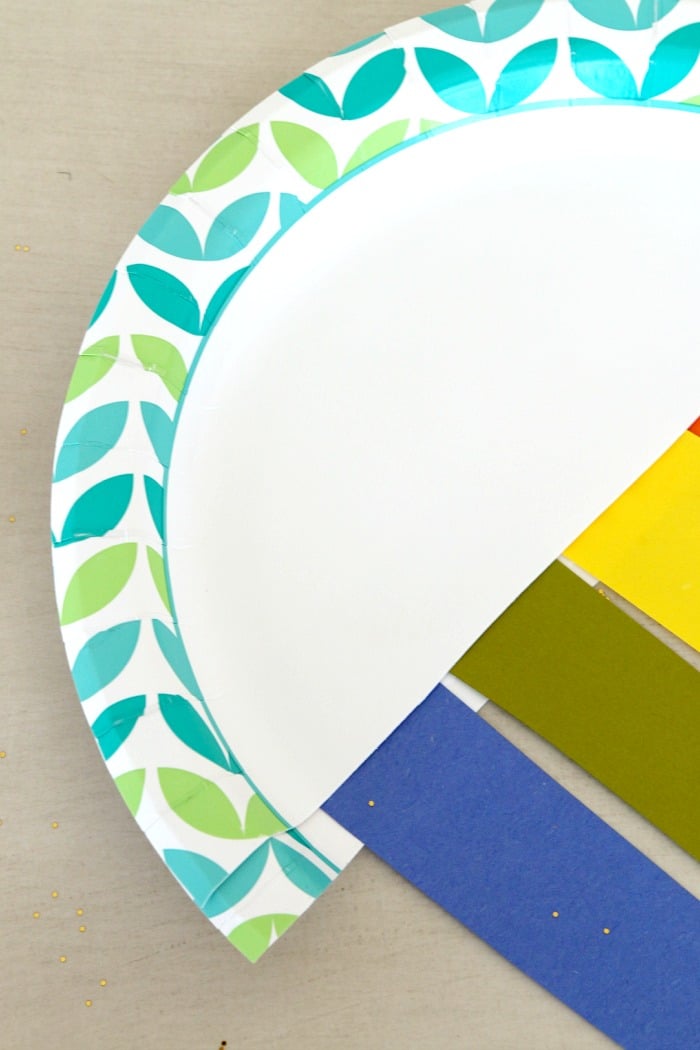 Paper plate Sun and Rainbow craft, fun for kids of all ages