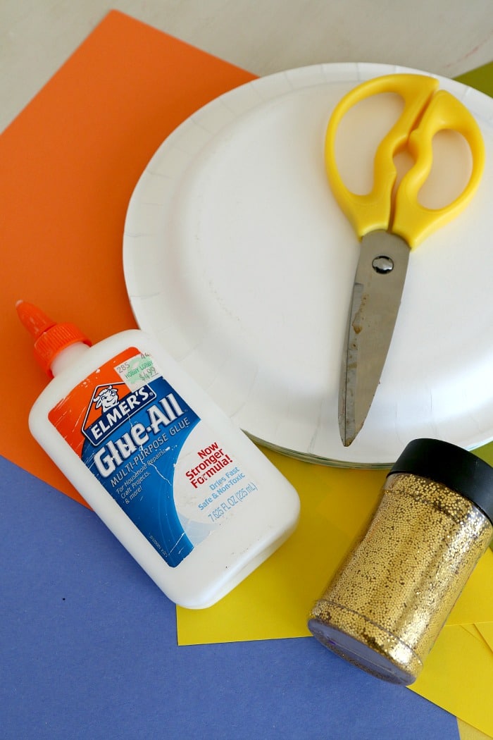 Paper plate Sun and Rainbow craft, fun for kids of all ages