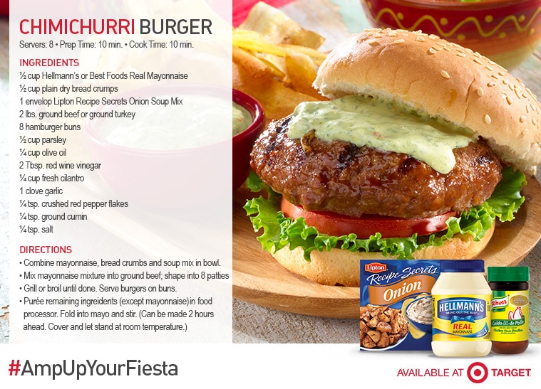 chimmichurri burger recipe