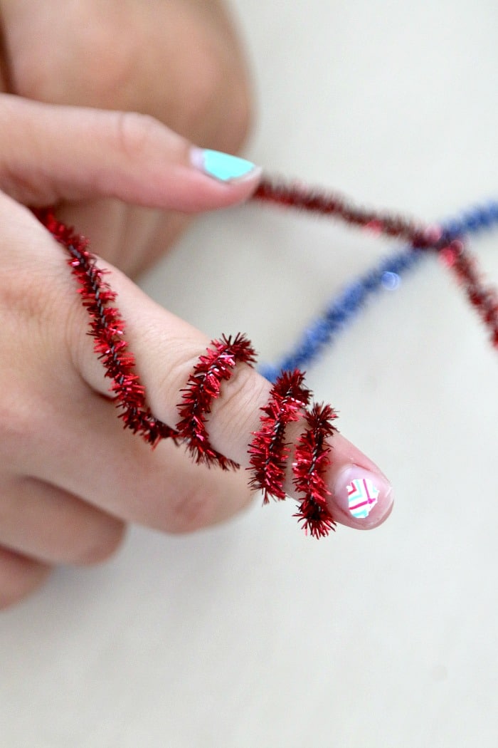 Fuzzy Firework Rings - Craft Project Ideas