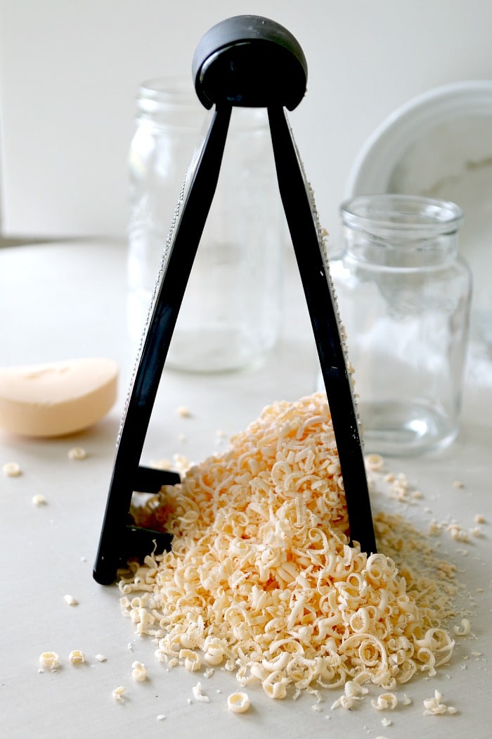Create Hand Soap Scrub and get the gunk off in the kitchen - perfect for soft touchable hands with sugar and shaved...