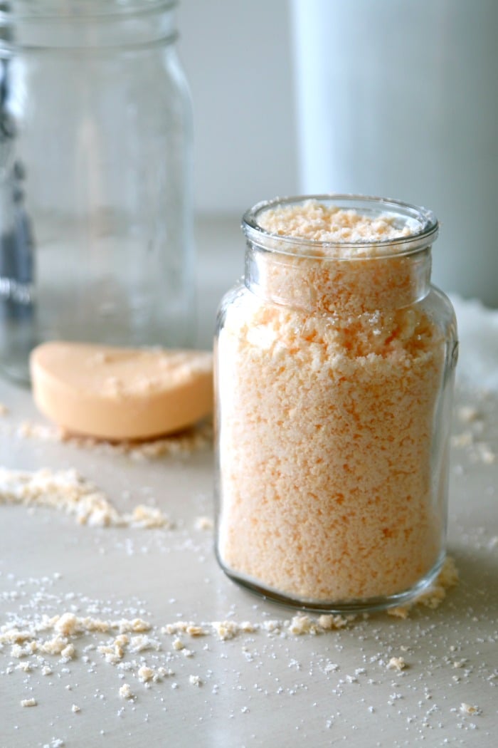 Create Hand Soap Scrub and get the gunk off in the kitchen - perfect for soft touchable hands with sugar and shaved...