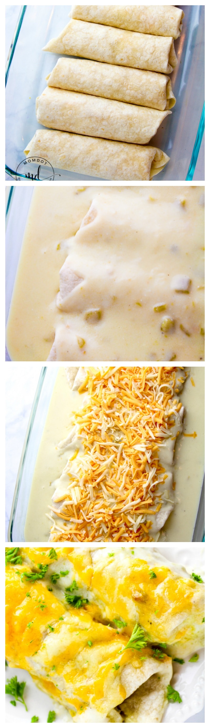white chicken enchilada recipe step by step pictures.