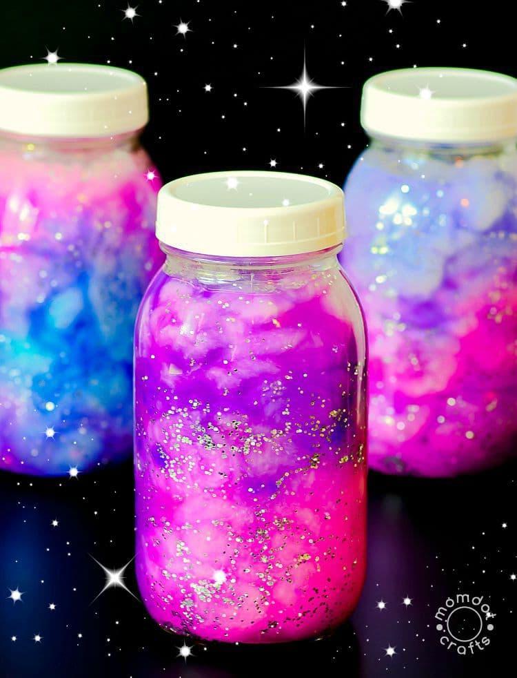 Galaxy Jars DIY: Hold the Galaxy Glowing in Your Hands!